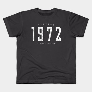 50th Birthday gift - 1972, Vintage Limited Edition Kids T-Shirt